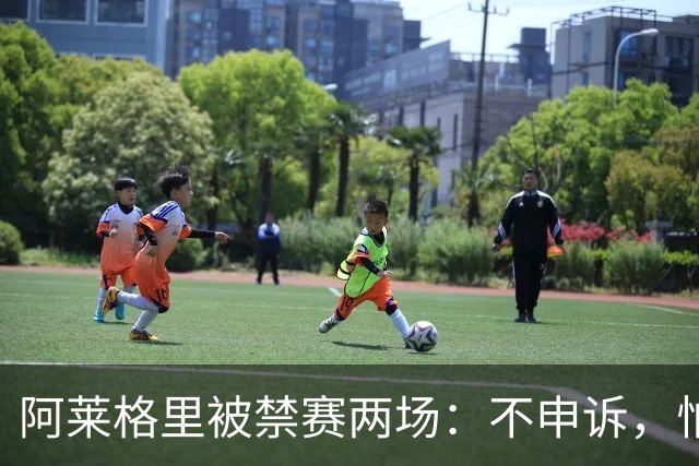 阿莱格里被禁赛两场：不申诉，怕变成四场